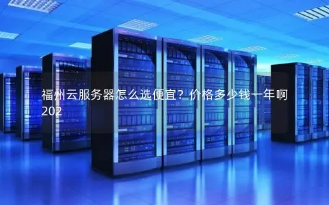 福州云服务器怎么选便宜？价格多少钱一年啊202