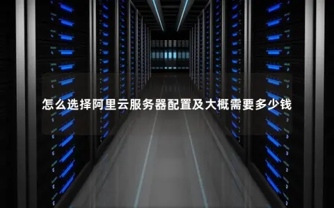 怎么选择阿里云服务器配置及大概需要多少钱