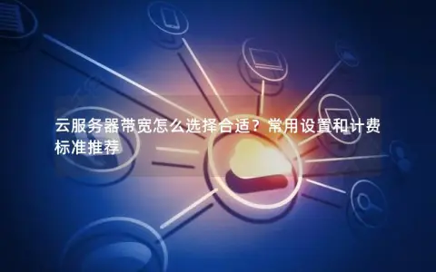 云服务器带宽怎么选择合适？常用设置和计费标准推荐