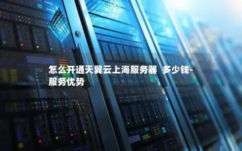 怎么开通天翼云上海服务器  多少钱-服务优势