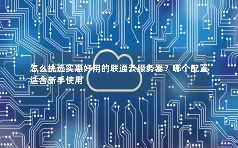 怎么挑选实惠好用的联通云服务器？哪个配置适合新手使用