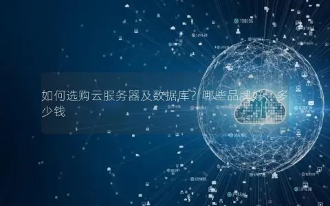 如何选购云服务器及数据库？哪些品牌好、多少钱