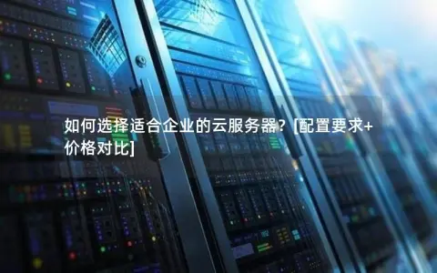 如何选择适合企业的云服务器？[配置要求+价格对比]