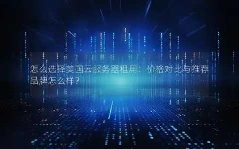 怎么选择美国云服务器租用：价格对比与推荐品牌怎么样？