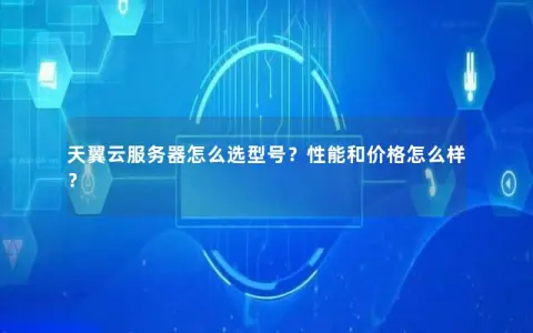 天翼云服务器怎么选型号？性能和价格怎么样？