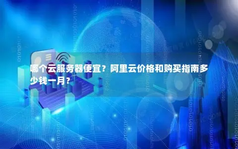 哪个云服务器便宜？阿里云价格和购买指南多少钱一月？