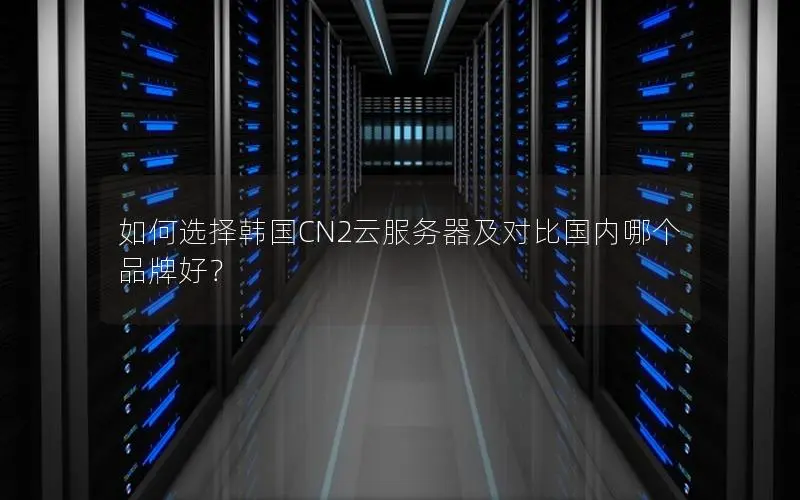 如何选择韩国CN2云服务器及对比国内哪个品牌好? 如何选择韩国CN2云服务器及对比国内哪个品牌好?