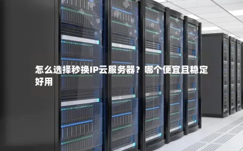 怎么选择秒换IP云服务器？哪个便宜且稳定好用