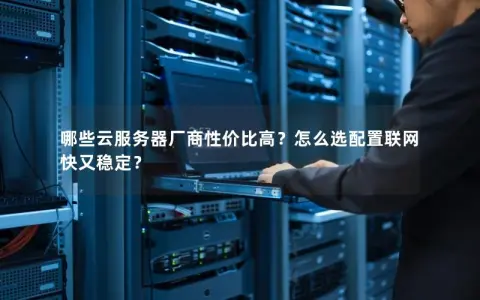 哪些云服务器厂商性价比高？怎么选配置联网快又稳定？