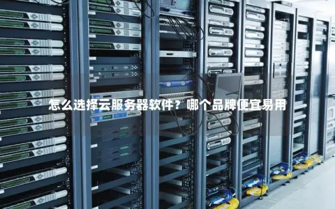 怎么选择云服务器软件？哪个品牌便宜易用