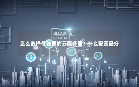 怎么选择带独显的云服务器？什么配置最好
