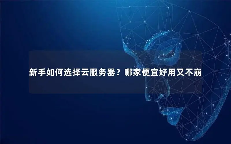 新手如何选择云服务器?哪家便宜好用又不崩 新手如何选择云服务器?哪家便宜好用又不崩