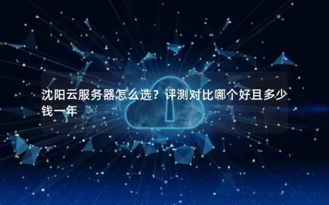 沈阳云服务器怎么选？评测对比哪个好且多少钱一年