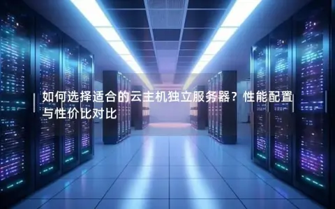 如何选择适合的云主机独立服务器？性能配置与性价比对比