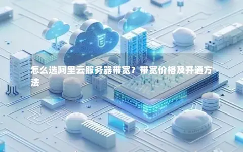 怎么选阿里云服务器带宽？带宽价格及开通方法