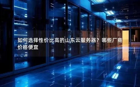 如何选择性价比高的山东云服务器？哪些厂商价格便宜
