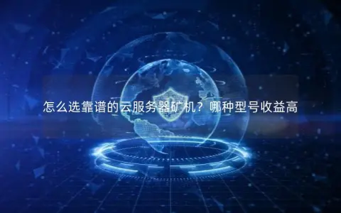 怎么选靠谱的云服务器矿机？哪种型号收益高