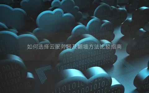 如何选择云服务器及翻墙方法比较指南