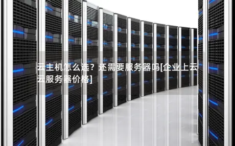 云主机怎么选？还需要服务器吗[企业上云 云服务器价格]