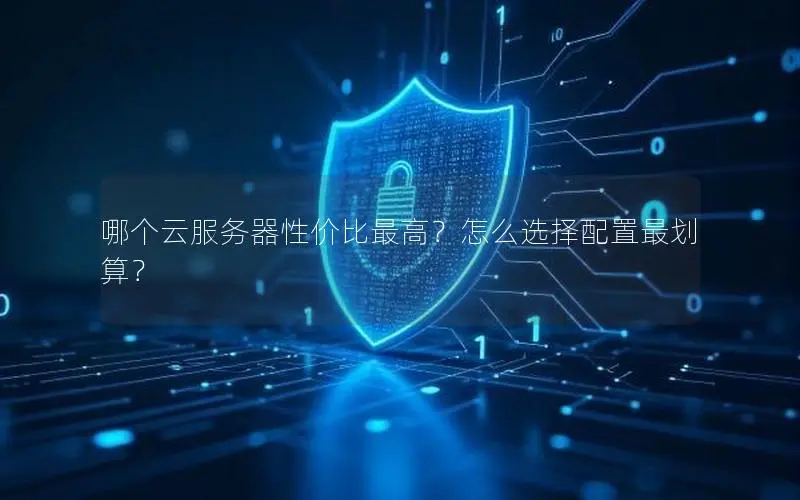 哪个云服务器性价比最高？怎么选择配置最划算？