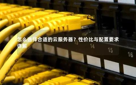 怎么选择合适的云服务器？性价比与配置要求详解