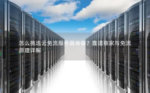 怎么挑选云免流服务器套餐？靠谱商家与免流原理详解