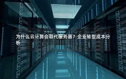 为什么云计算会取代服务器？企业转型成本分析