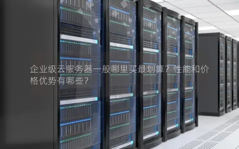企业级云服务器一般哪里买最划算？性能和价格优势有哪些？