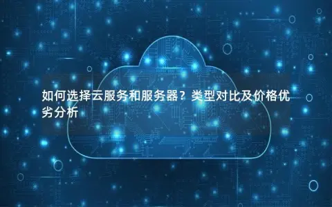 如何选择云服务和服务器？类型对比及价格优劣分析