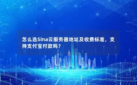 怎么选Sina云服务器地址及收费标准，支持支付宝付款吗？