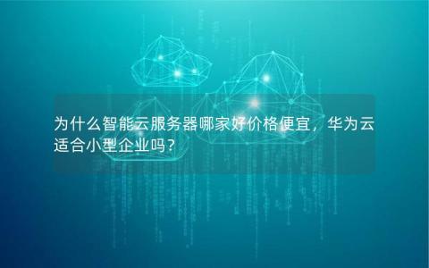 为什么智能云服务器哪家好价格便宜，华为云适合小型企业吗？