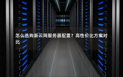 怎么选购新云网服务器配置？高性价比方案对比