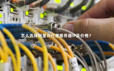 怎么选择阿里云代理服务器IP及价格？