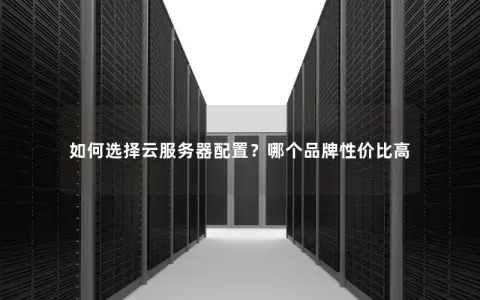 如何选择云服务器配置？哪个品牌性价比高
