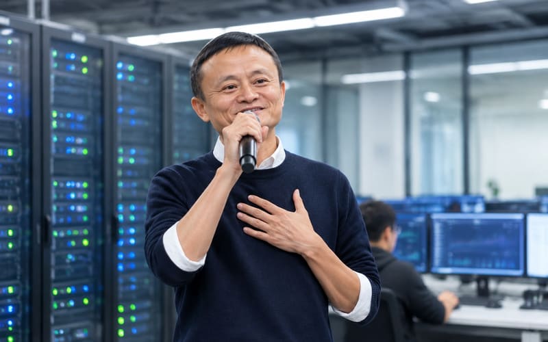 阿里巴巴年会马云唱歌,舞台上那段歌词有什么深意